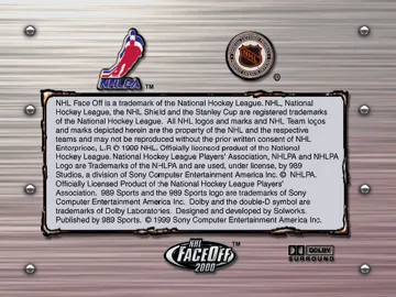 NHL FaceOff 2000 (US) screen shot title